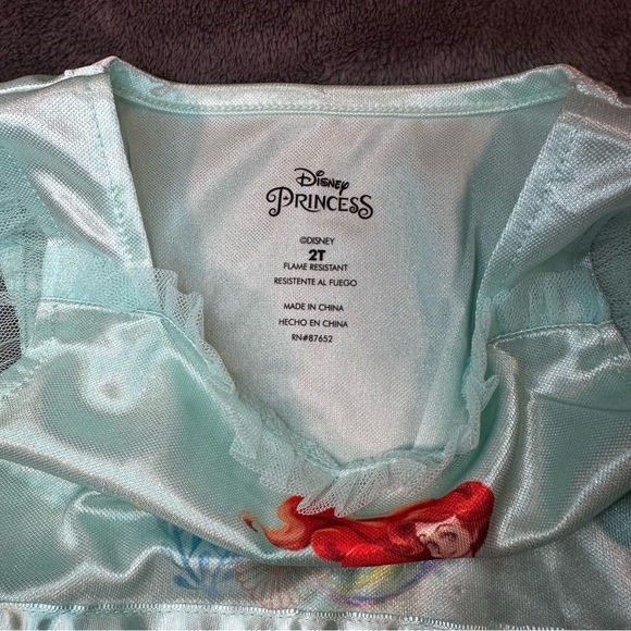 Disney Princess Ariel Fantasy Nightgown 2T - The Little Mermaid - Picture 3 of 4